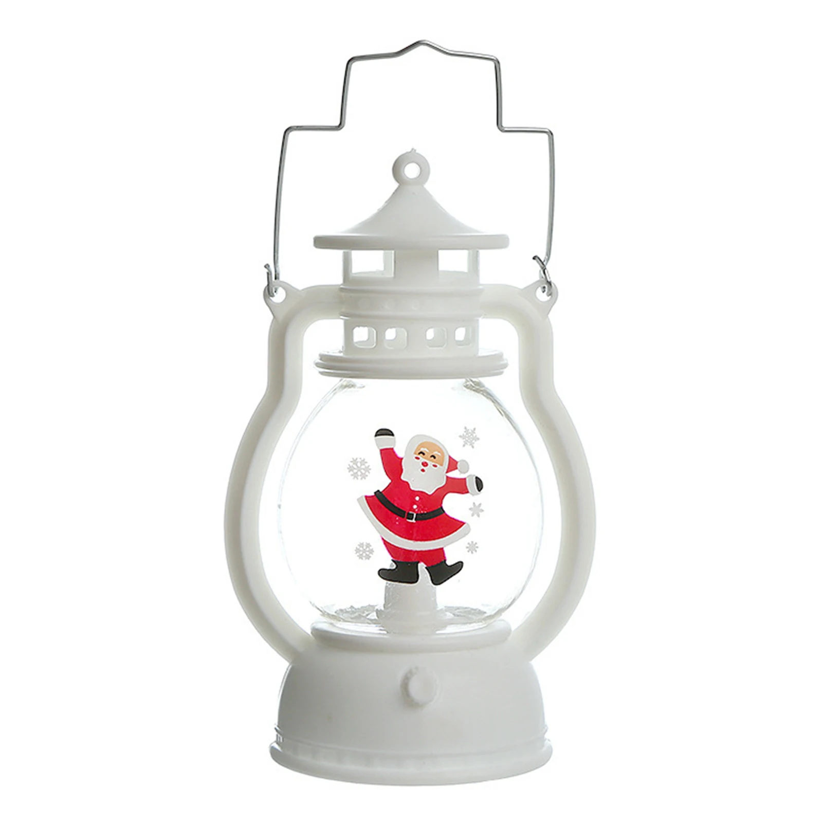 Christmas Lantern LED Lights Smokeless Flameless LED Electronic Oil Lamp New Year Bedroom Decor