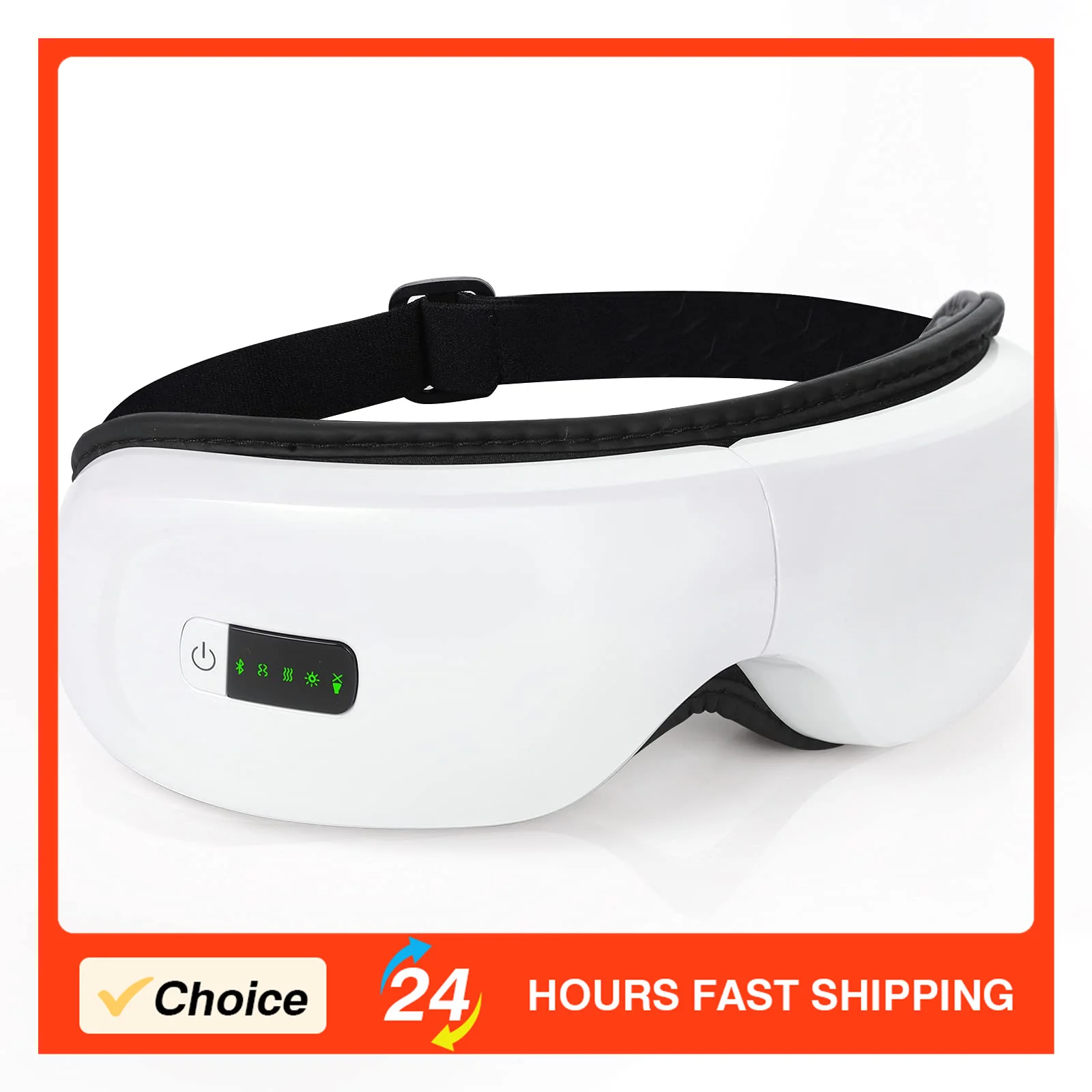 

Premium Multi-Function Heat Compression Upgraded Version Eye Massager Black Design Comfortable Electric Eye Massage Sleep Device