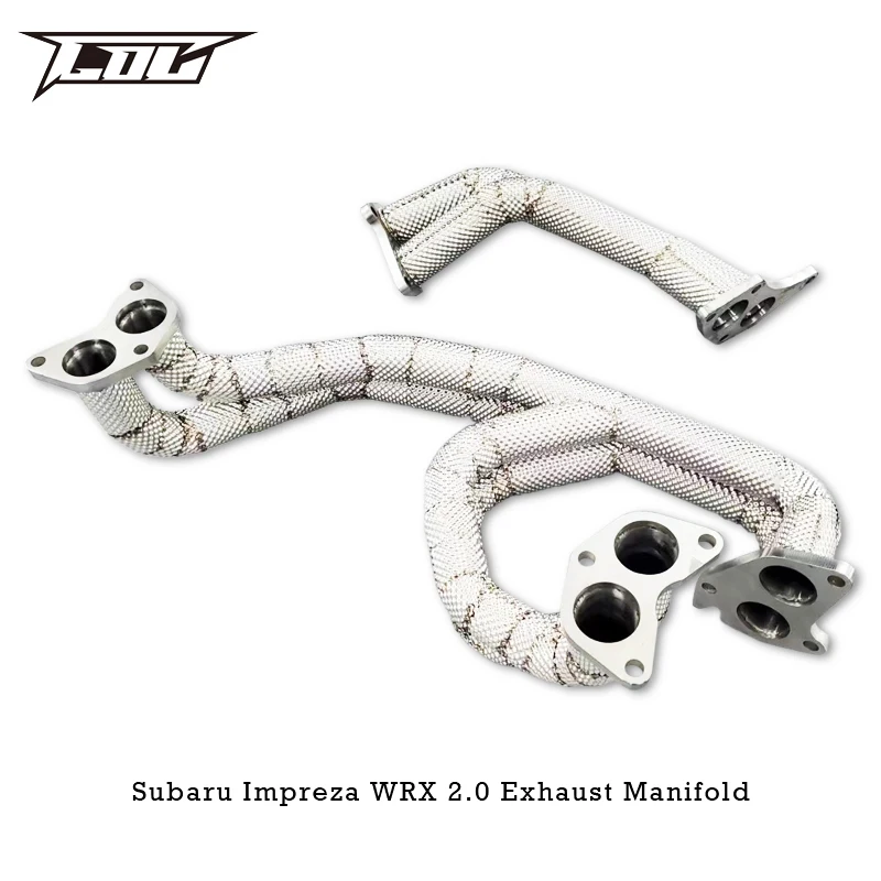 Head Section High flow Pipes Exhaust Pipes branch downpipe Exhaust Pipe with catalyst for Subaru Impreza WRX 2.0 2008-2016