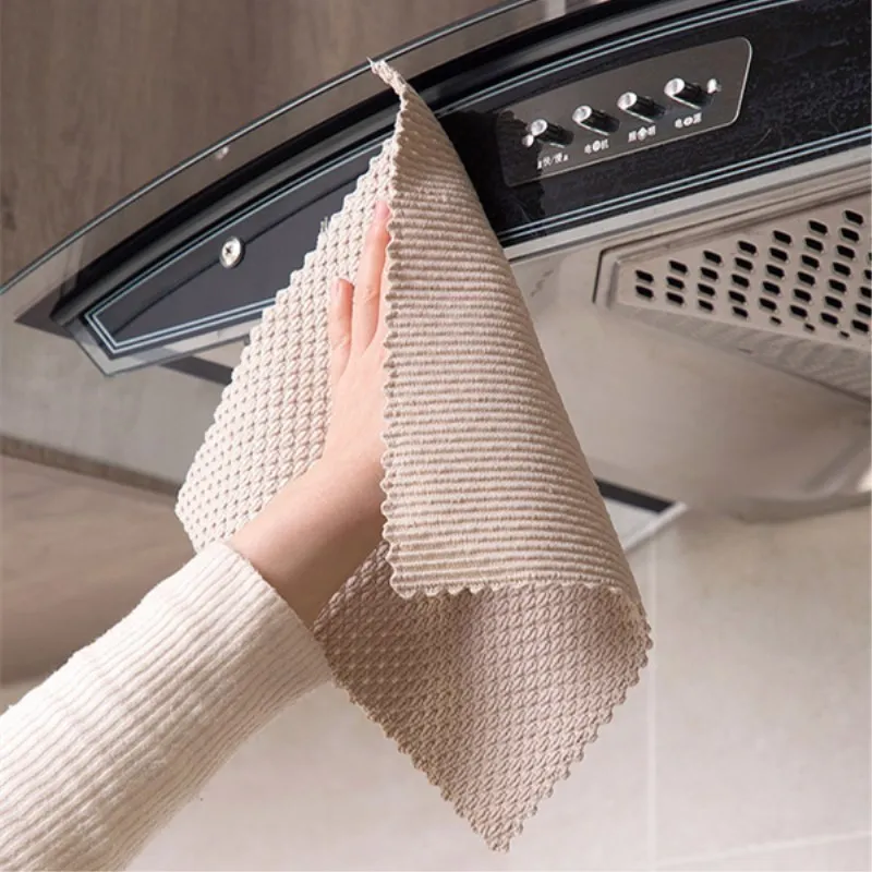 Kitchen Anti-grease wipping rags efficient Super Absorbent Microfiber Cleaning Cloth home washing dish kitchen Cleaning towel