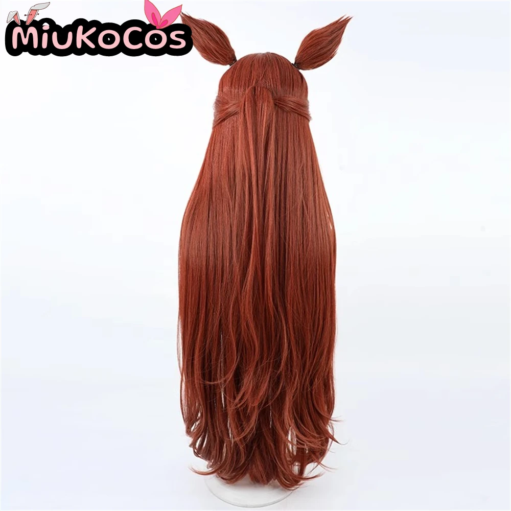 EN STOCK ьレト Daiwa Scarlet Navidad Cosplay Peluca Orejas y Cola MiukoCosplay Juego Umamusume: Pretty Derby Cosplay