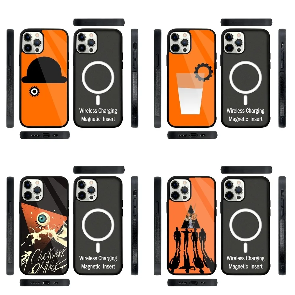 A C-Clockwork O-Orange Movie Phone Case Strong Magnetic For IPhone 15,14,13,Pro,Max,Plus, For Magsafe Wireless Charging