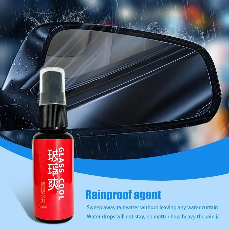 Anti Fog Rainproof Spray 30ml Windshield Spray Film Coating Agent Effective Glass Film Removal Clear Vision Safe Driving