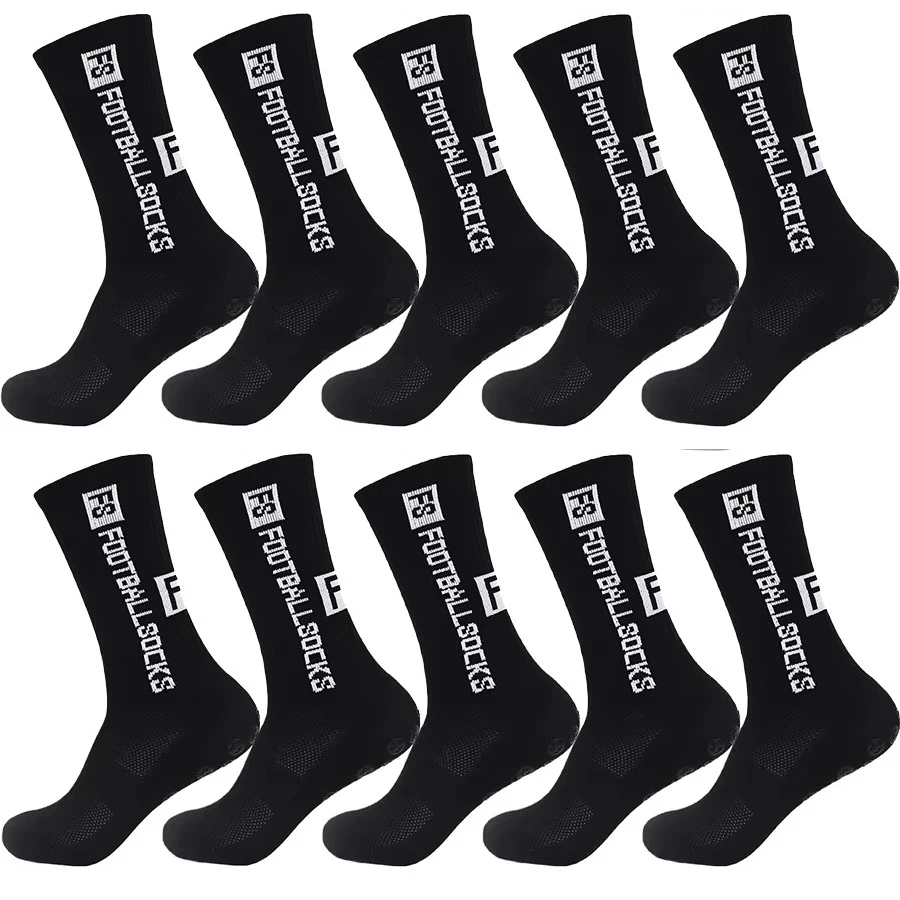 3/1 Paar Nieuwe Stijl FS Voetbalsokken Ronde Siliconen Zuignap Grip Anti Slip Voetbalsokken Sport Mannen Vrouwen honkbal Rugby Sokken