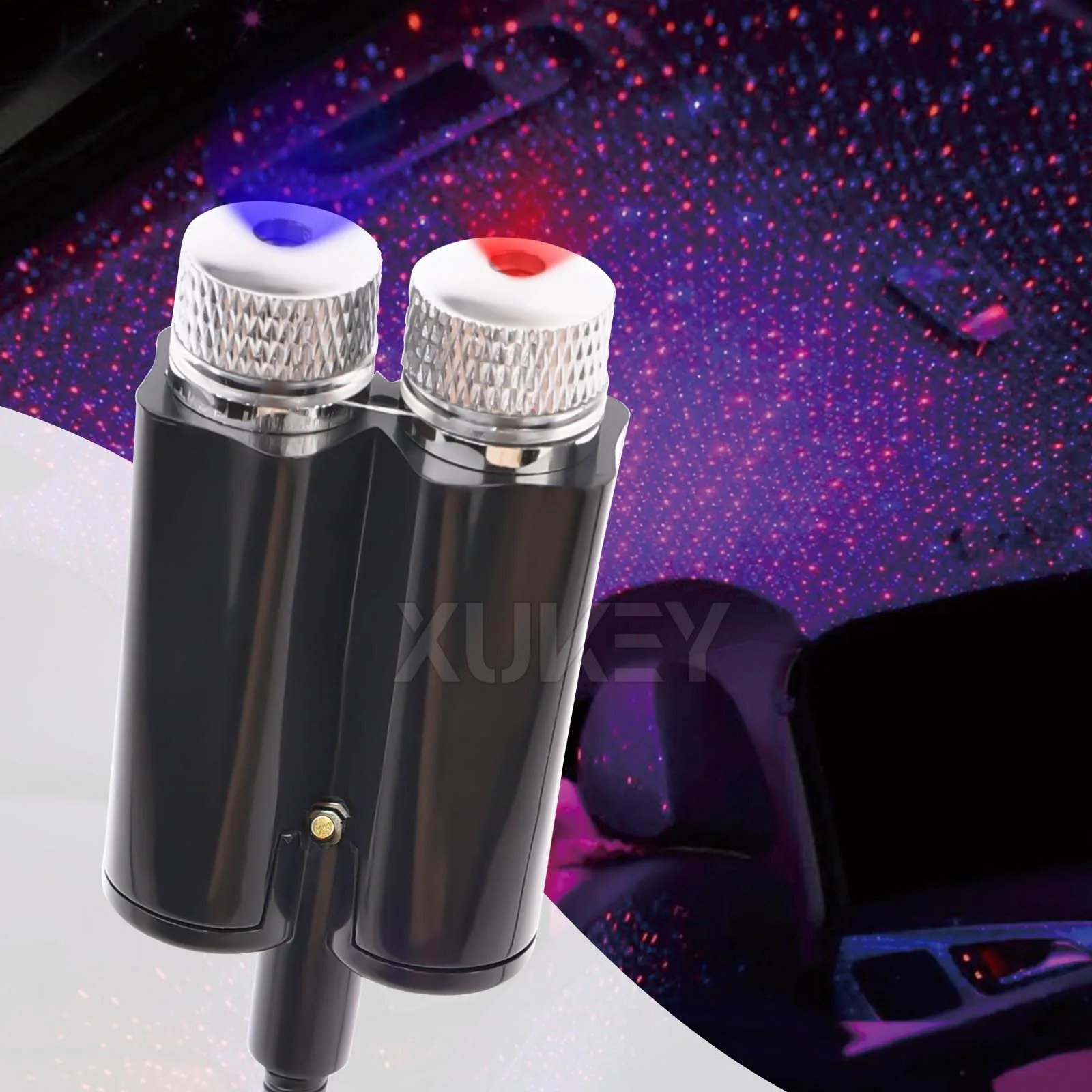 

USB-проекция звезд, ночник 2 в 1, красный, фиолетовый, синий, портативный, с автоматической крышей, романтический проектор звездного света, декоративная атмосфера