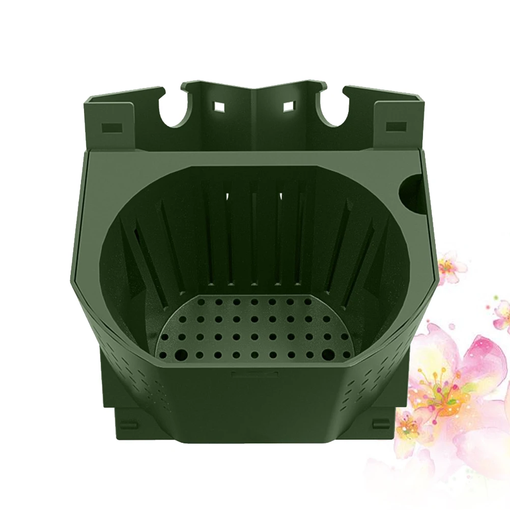 

Corner Planter Wall Pot Flower Container Vertical Hanging Right Angle Mounted Plant Holder PP Durable Outdoor Decor Easy Install