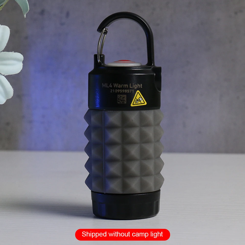 Camping Lantern Lampshade Luminous Camping Lantern Case Silicone Camping Flashlight Lampshade Antislip for ML4 Light Accessories