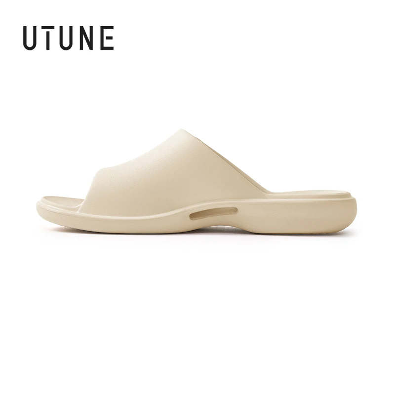 UTUNE Quick Drying Bathroom Slippers Lightweight Non-Slip EVA Slides Water Resistant Indoor Outdoor Sandals Summer Beach Shoes