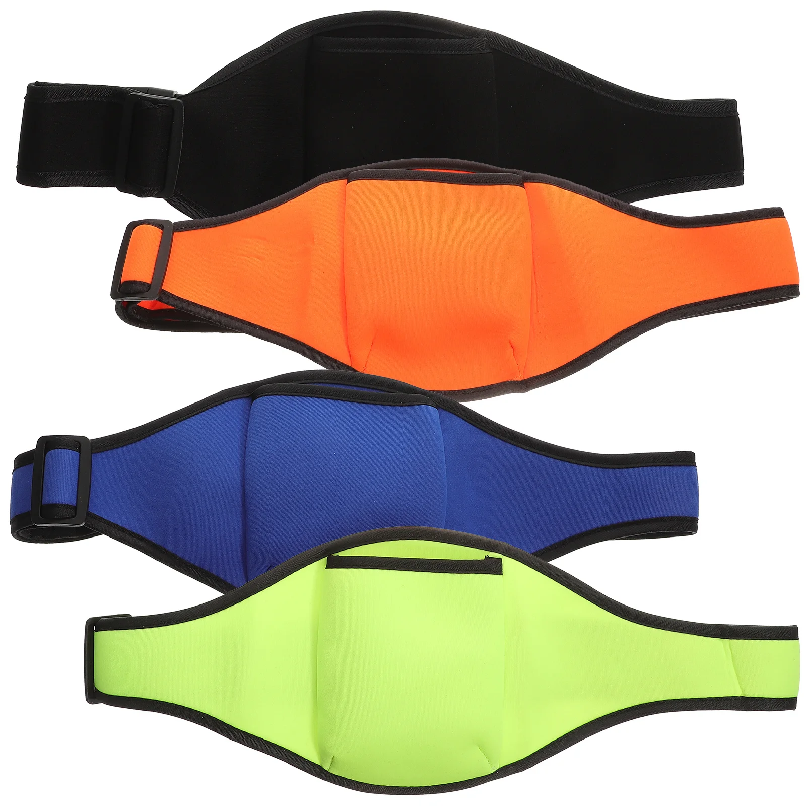 4 قطع من أكياس الخصر المميزة لأحزمة حامل الميكروفون لمدربي اللياقة البدنية واليوجا وركوب الدراجات ونحت الجسم