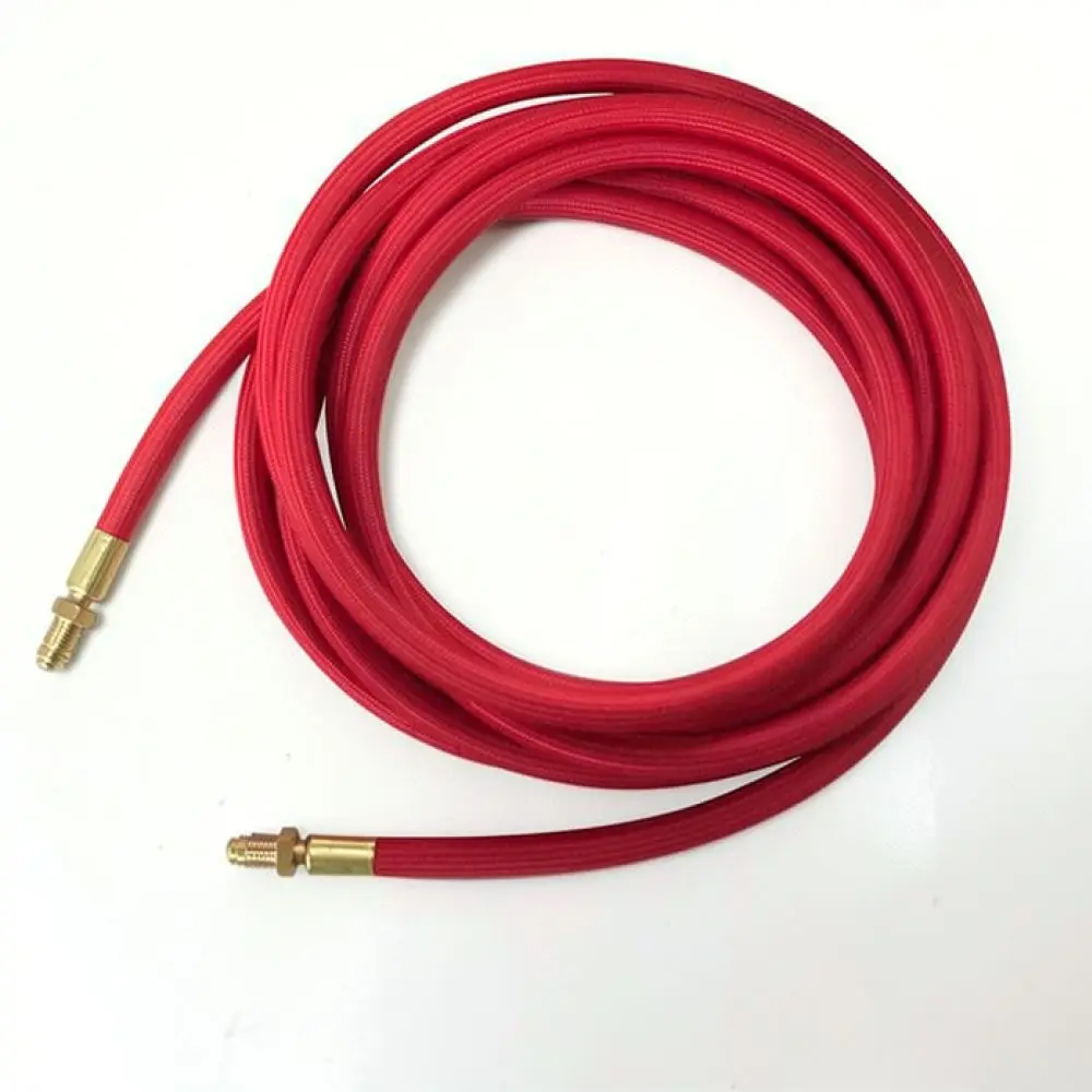 Flexible Air Cooled TIG Welding Torch Cable Assembly For WP17 WP9 Red Braided Hose For Professional DIY Welding