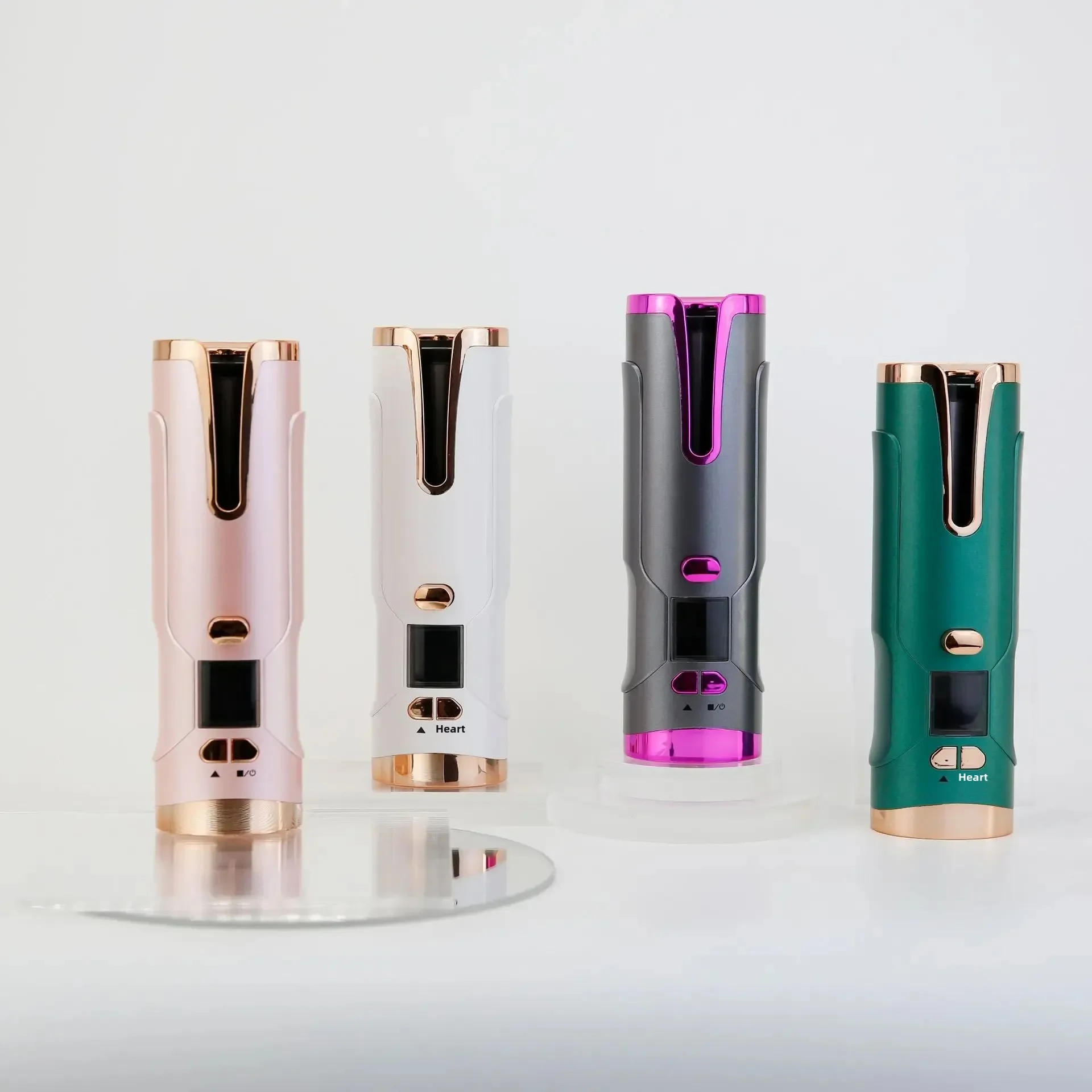 휴대용 자동 컬링 아이언 미니 충전식 전기 회전 헤어 스타일링 도구 살롱 액세서리 미용 도구