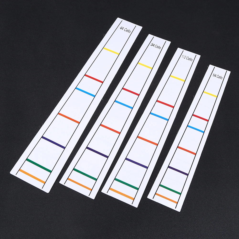 4/4 3/4 1/2 1/4 Positie Marker Decal Toets Fret Gids Label Vinger Grafiek Beginner Cello Sticker Accessoire
