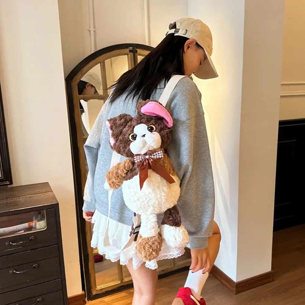 

Дошкольный рюкзак с мягкими животными Devon Rex Cat, школьные сумки с мультяшным котом, милая дорожная сумка для хранения животных, подарок на день рождения