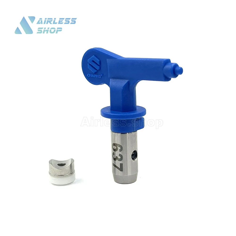 Airless Spray Tip Nozzle 637 with  Tip Seal Gasket For Spray Tip Home Garden Tool For Painting Airless Paint Spray GUn Tip Powde