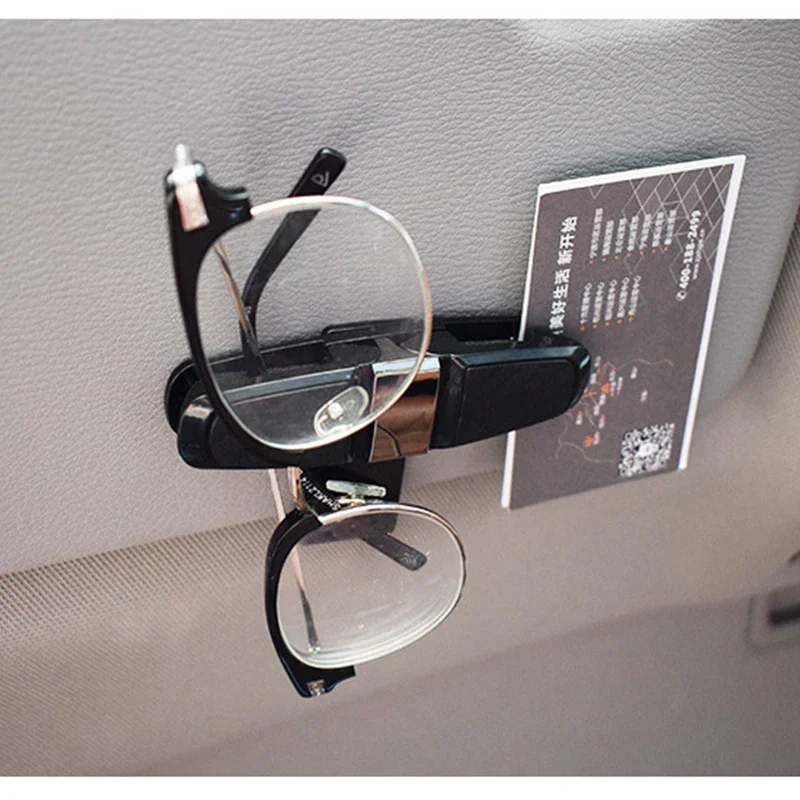 Universal Sun Visor รถคลิปแว่นตาแว่นตากันแดดผู้ถือกรณี Fastener Cip คลิปแว่นตา Ticket Card Clamp