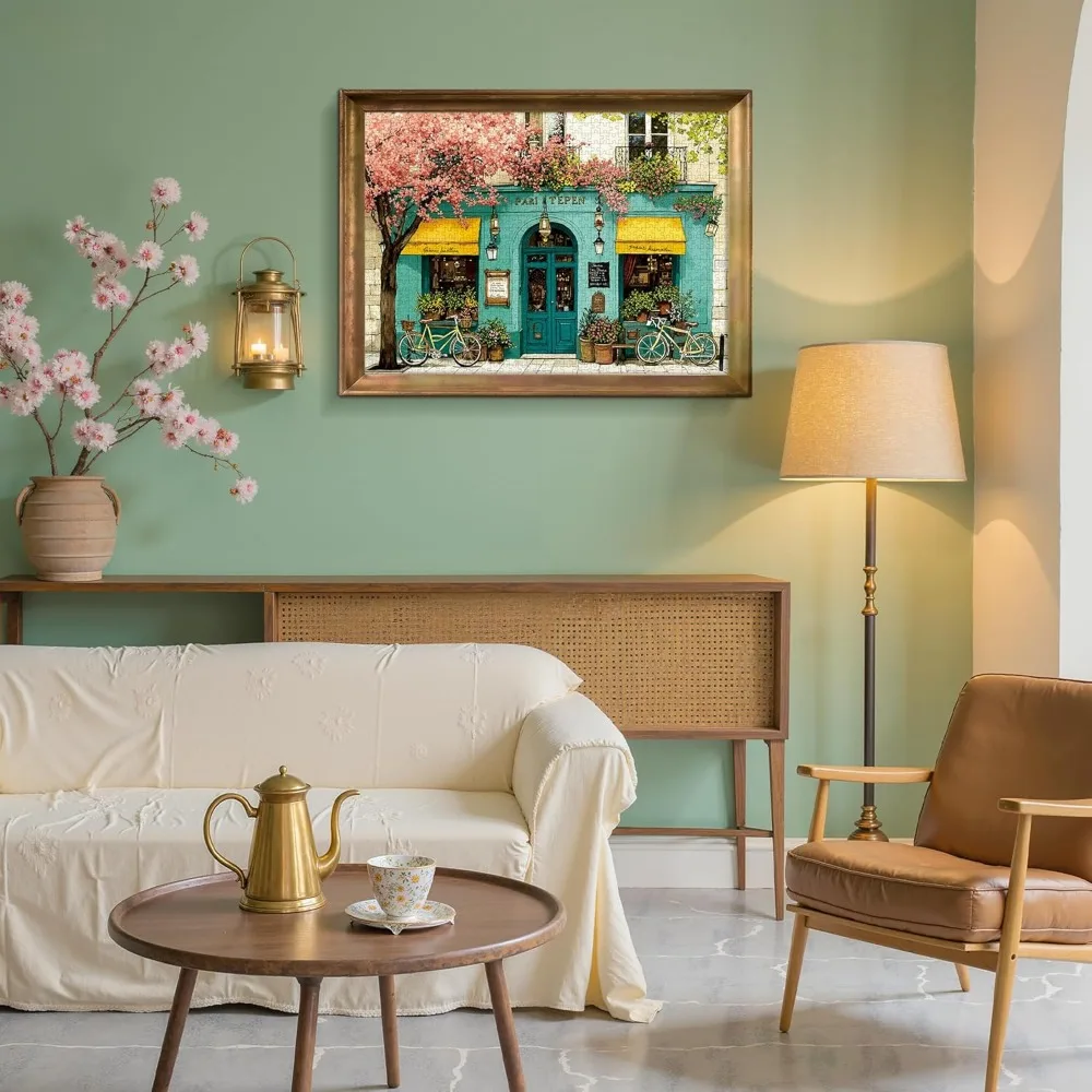 1000/500/300 Pieces Retro Flower Shop Jigsaw Puzzle Home Decor for Adults Game Family Fun Puzzles Educational Toys for Kids