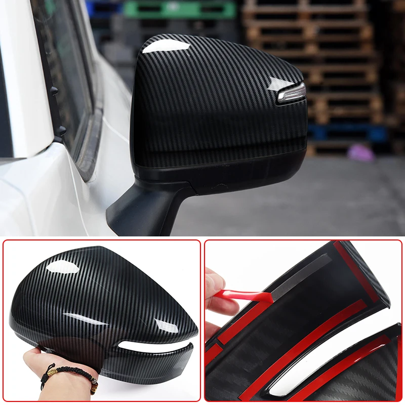 لتويوتا لاند كروزر 300 2021-2025 2024 أغطية مرايا الرؤية الخلفية LC300 اكسسوارات الديكور الخارجي ترقية ضبط VXR GXR #4