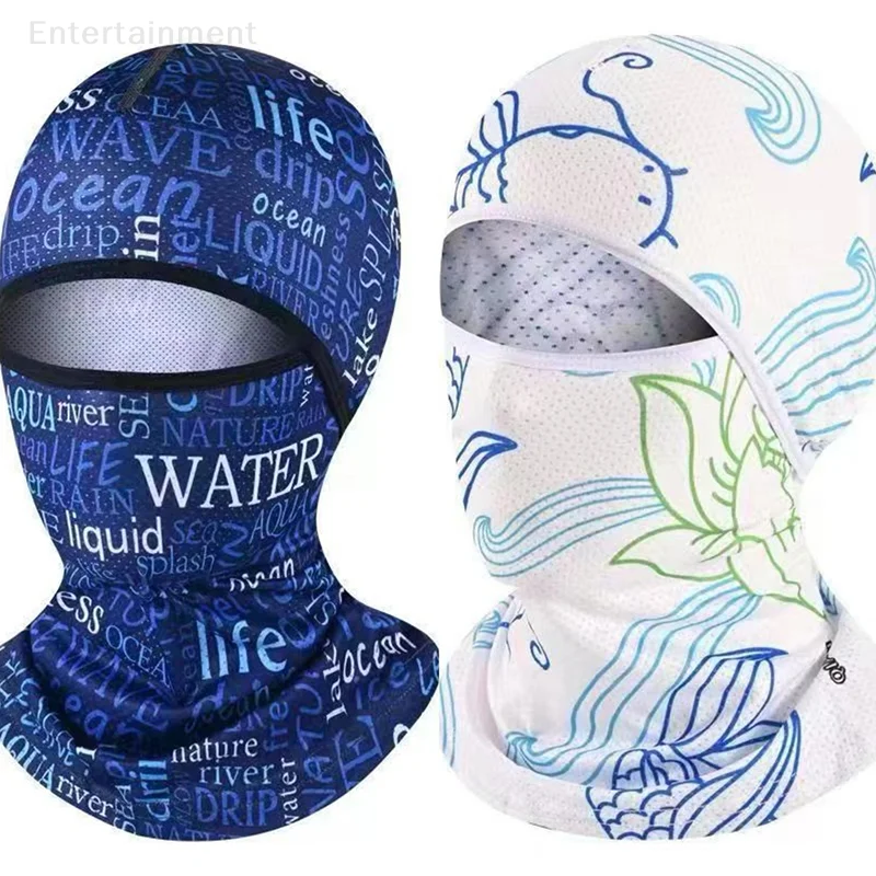 

Summer Cool Balaclava Ice Silk Cycling Full Face Cap Sun Anti-UV Protection Sports Face Cover Headwear Bike Motorcycle Men's Hat