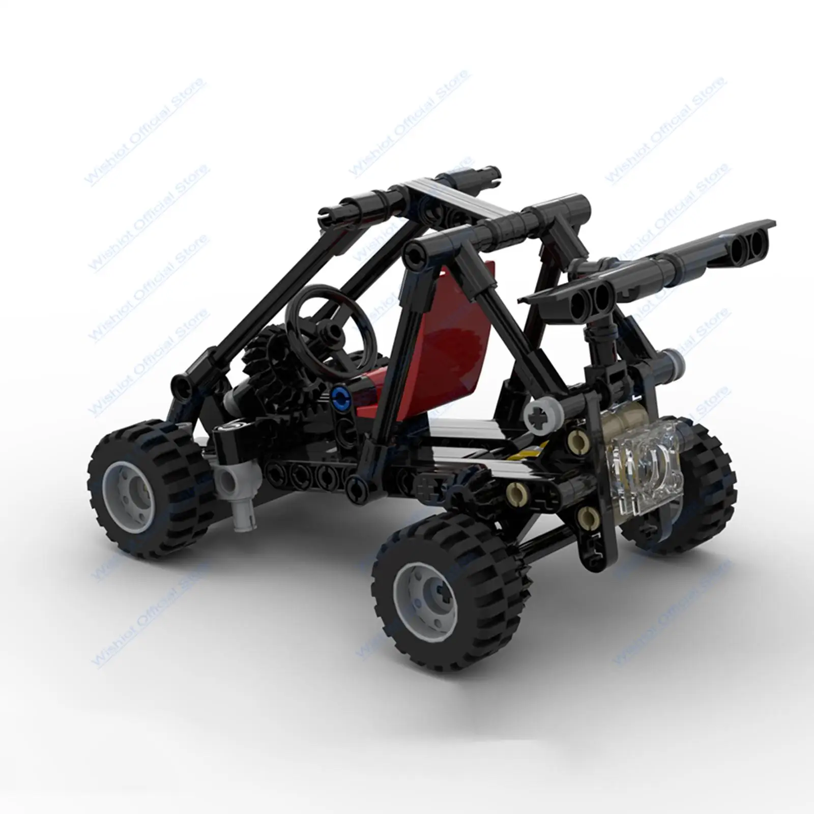 

A122 Q-Style Мини-багги с одним цилиндром, конструктор из мелких деталей, увлекательная креативная игрушка-подарок для детей и коллекционеров