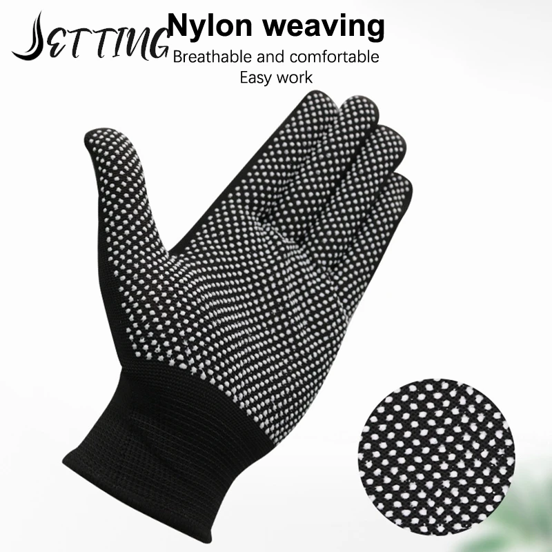 1 Pairs 13 Needle Nylon Labor Gloves PU Palm Coating Safety Protective Anti Slip And Anti-static Work Gloves