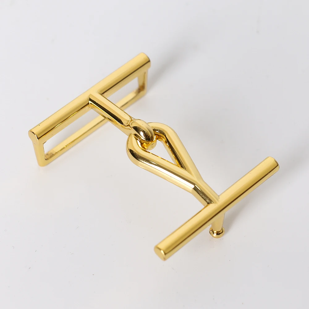 Lässig Luxus Designer Marke Pin H Schnalle Gürtel Männer hochwertige Frauen ohne Riemen für Jeans Gold für 35 ~ 39mm Riemen nur Schnalle – Detail 9