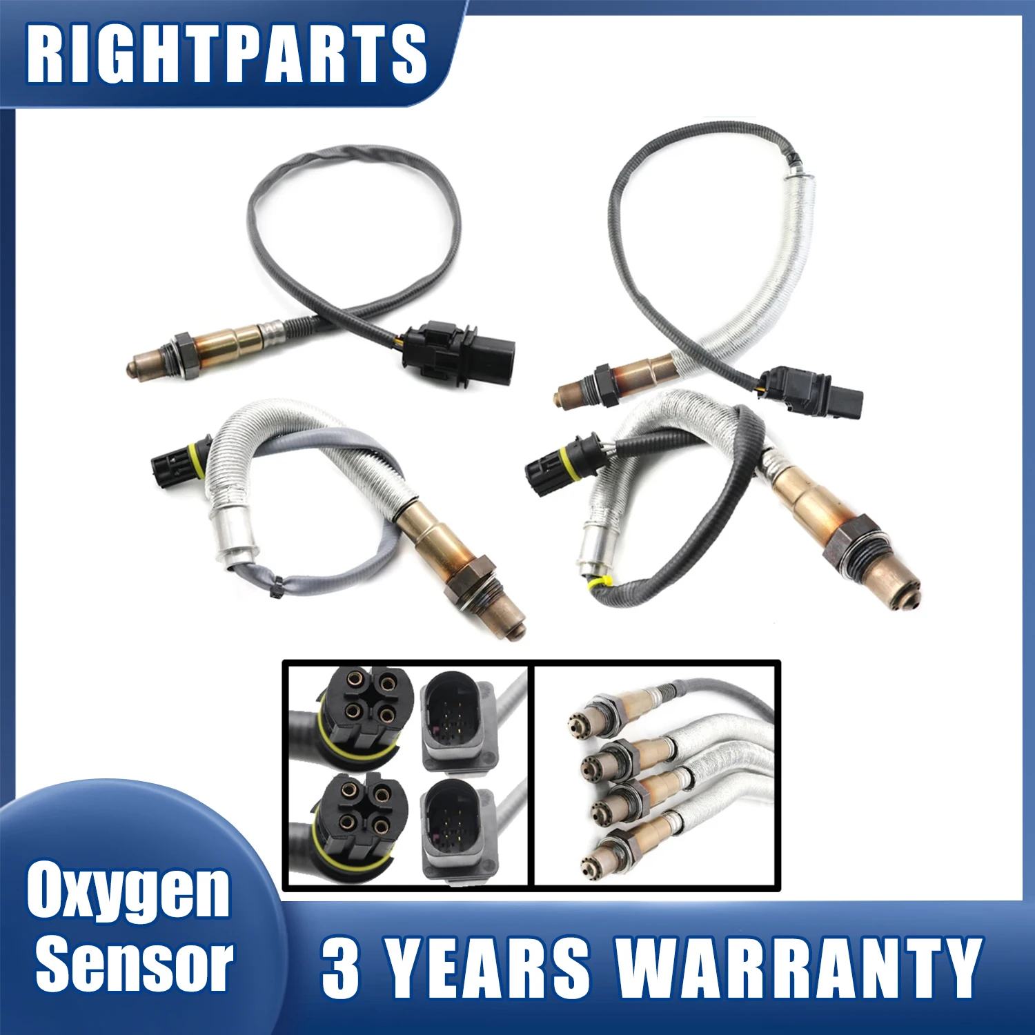 4PCS Up+Downstream O2 Oxygen Sensor 11787570481 11787545243 11787535269 11787570104 For BMW 1 3 120i 320i E90 X1 E84 E81 E82 E87