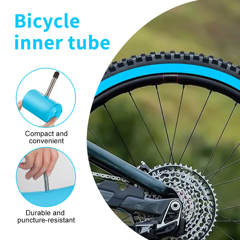 Gustavo دراجة هوائية جبلية الأنبوب الداخلي MTB 26 27.5 29 بوصة دراجة إطار من البولي يوريثان 45 مللي متر صمام شرادر معدني مضاد للأكسدة