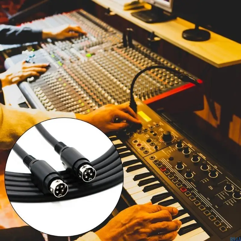 

R91A Улучшенный 4-контактный акустический кабель для R1700BT R1600TIII Динамичный шнур «папа-папа» Optimals Performance Длинный