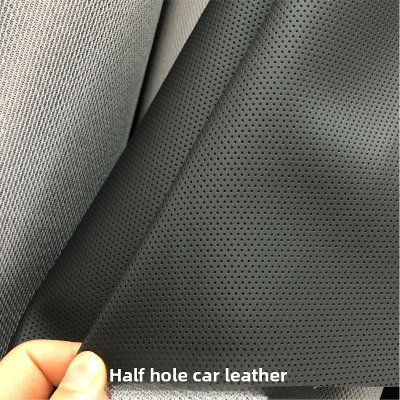 

Матовая ткань из синтетической кожи ПВХ с полупросверленными отверстиями для автомобильных чехлов, подушек руля и других элементов интерьера