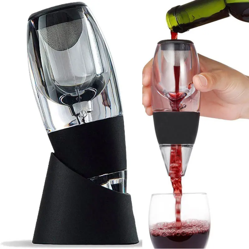 

Purifier Stand Travel Bag Diffuser Air Aerating Strainer Portable Red Wine Aerator Decanter Pourer Spout Set With Filters