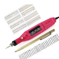 Electric Mini Engraver Pen Mini Diy Engraving Tool Kit For Metal Glass Ceramic Plastic Wood Jewelry With Scriber Etcher 30 Bits