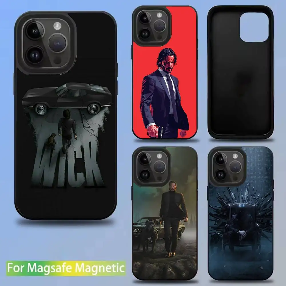 

John Wick Keanu Reeves Phone Case For iPhone 16,15,14,13,12,11,Pro,Max,Plus,Mini,SE New Magsafe Magnetic Wireless Charging