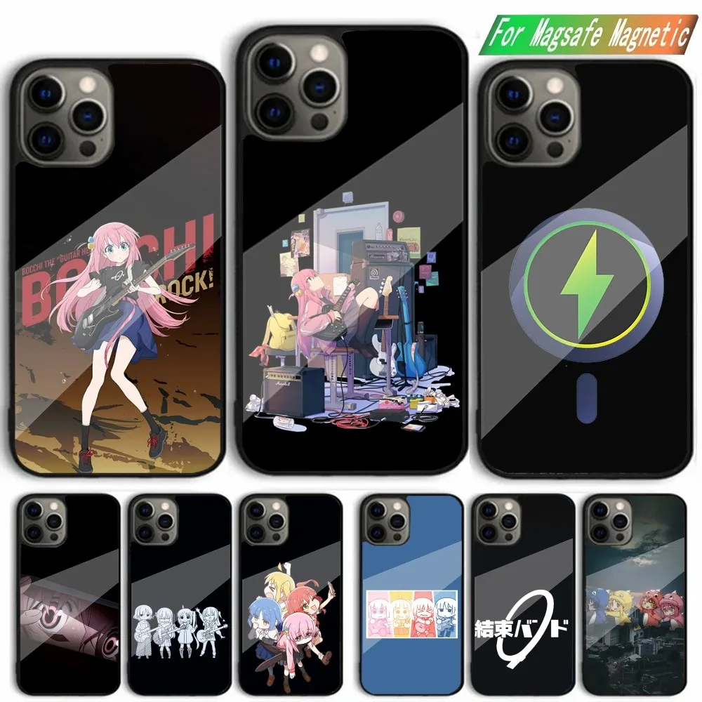 Anime B-Bocchi The R-Rock Phone Case For iPhone 15,14,13,12,11,Plus,Pro,Max Mini Magsafe Magnetic Wireless Charging