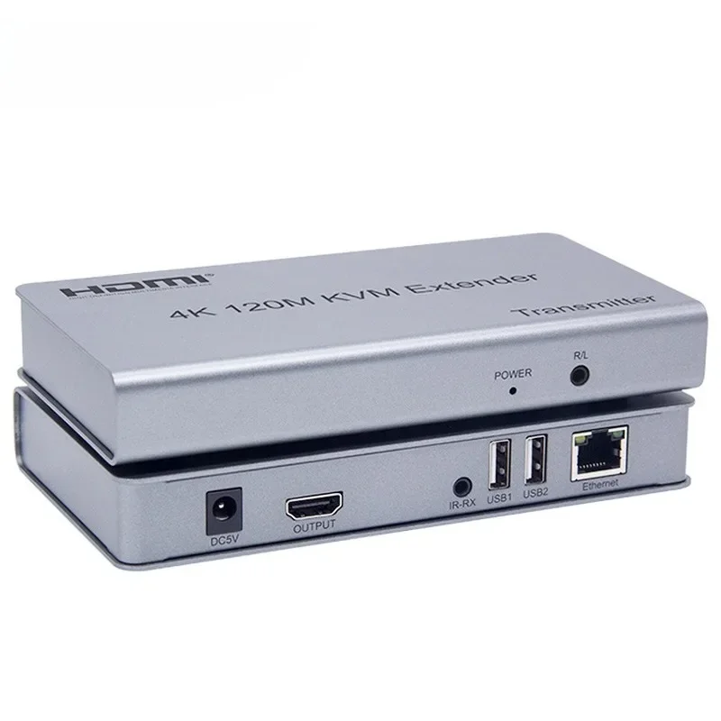 

HDMI-compatible KVM Extender 200M over IP RJ45 Ethernet Cat5e/6 Cable USB Extender via Network Switch Support USB Mouse Keyboard