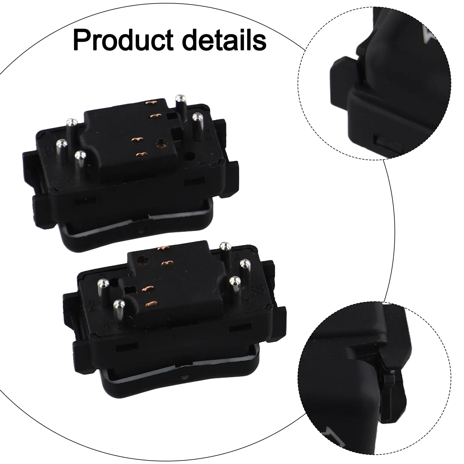 SWITCH 2x POWER GLASS For Mercedes 87-89 260E Plastic Right Window Lift Control 248204510 Replacement 1248204610 Hot Sale New