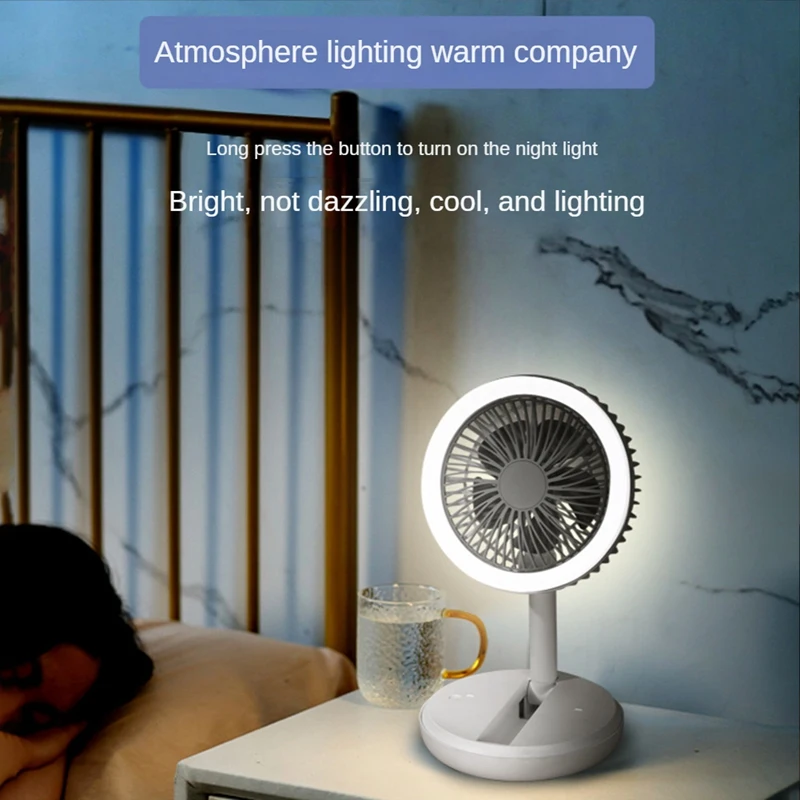 ABRW-Portable Neck Fan USB Rechargeable Bladeless Fans Electric Fan Silent Neckband Wearable Cooling Fans
