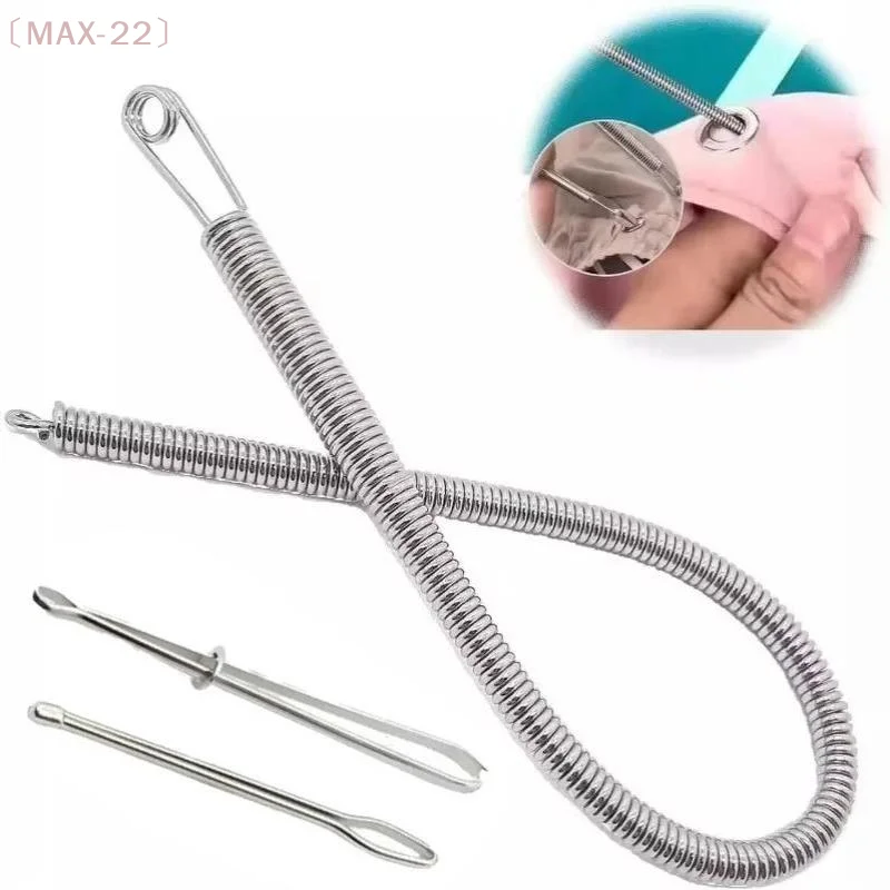 〔MAX-22〕1/3/5Pcs Hoodies Elastic Drawstring Cord Flexible Bendable Threader Clip DIY Sewing Accessory