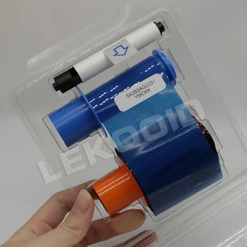 Original HID FARGO 045210 YMCKOK 045200 YMCKO Ribbon 500 Images For DTC4500e Card Printer