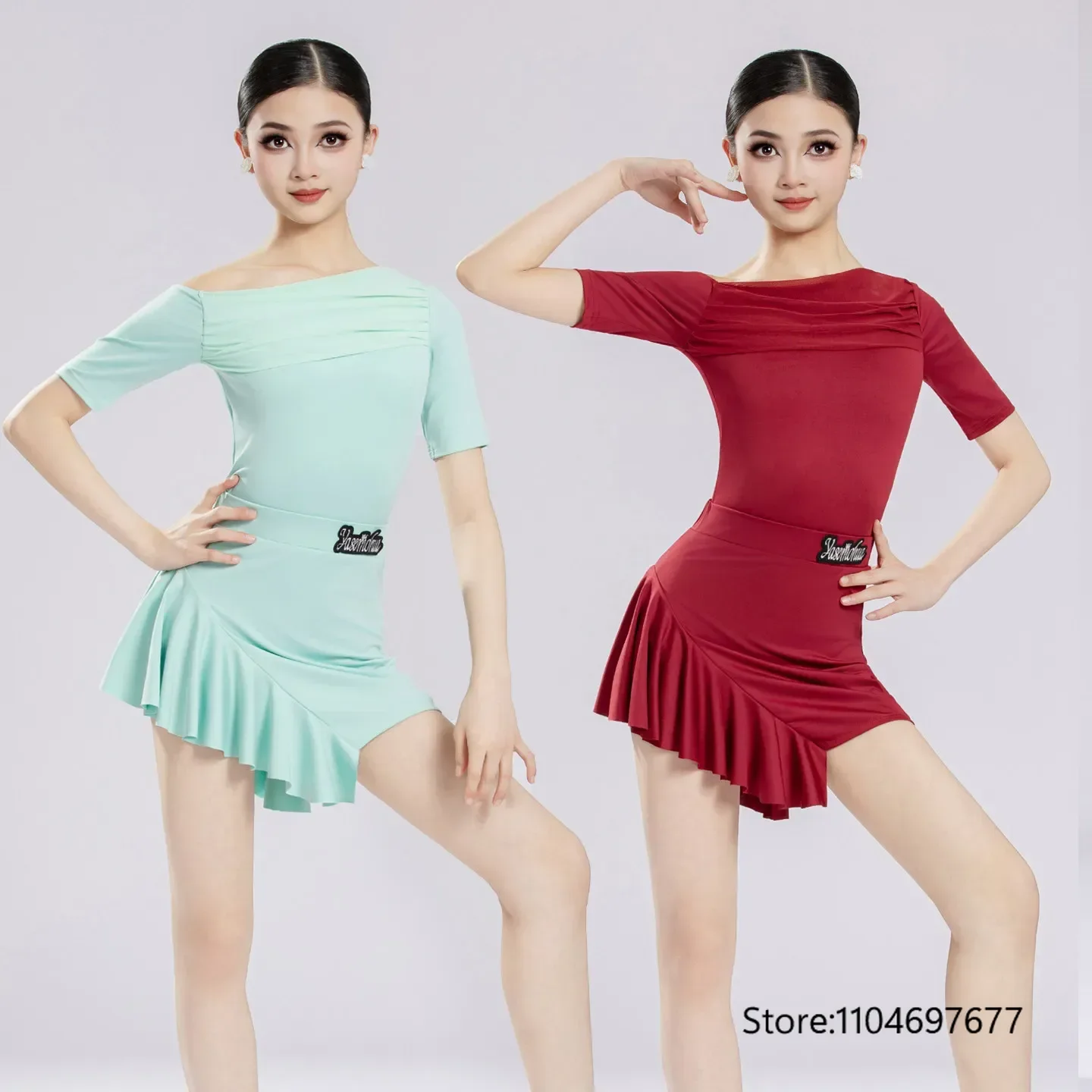 Tango Latin Dance Dress for Girls Ballroom Dancing Rumba Samba Latin Dance Costume Kids Competition Ballroom Dresses Performance