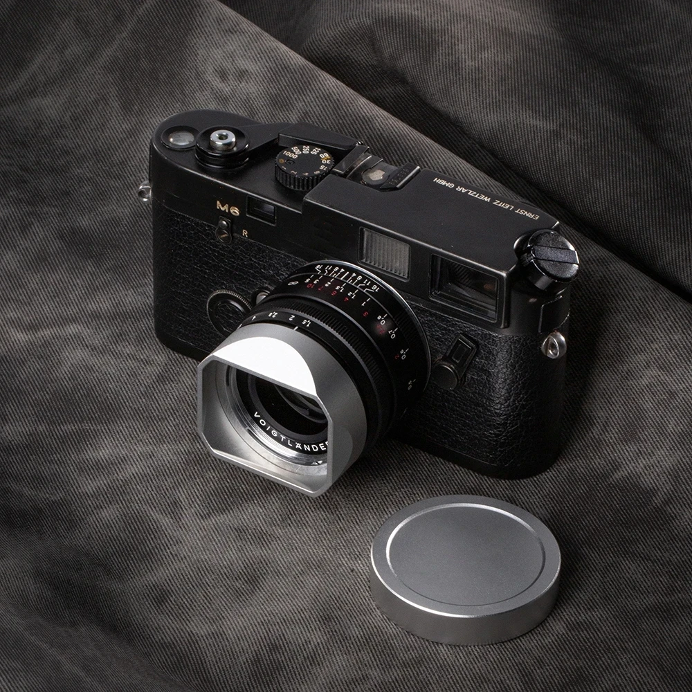 

Metal Lens Hood Lightweight Square Lens Shade for Voigtlander NOKTON Vintage Line 35mm F1.5 TYPE I II Lh12 Lens Hood with Cap