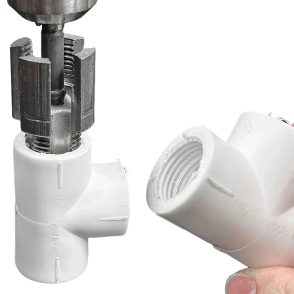 

Integrated Internal & External Pipe Threading Tool PVC Pipe Threader Kit PPR Water Pipe Opener Tap for Thread Cutting