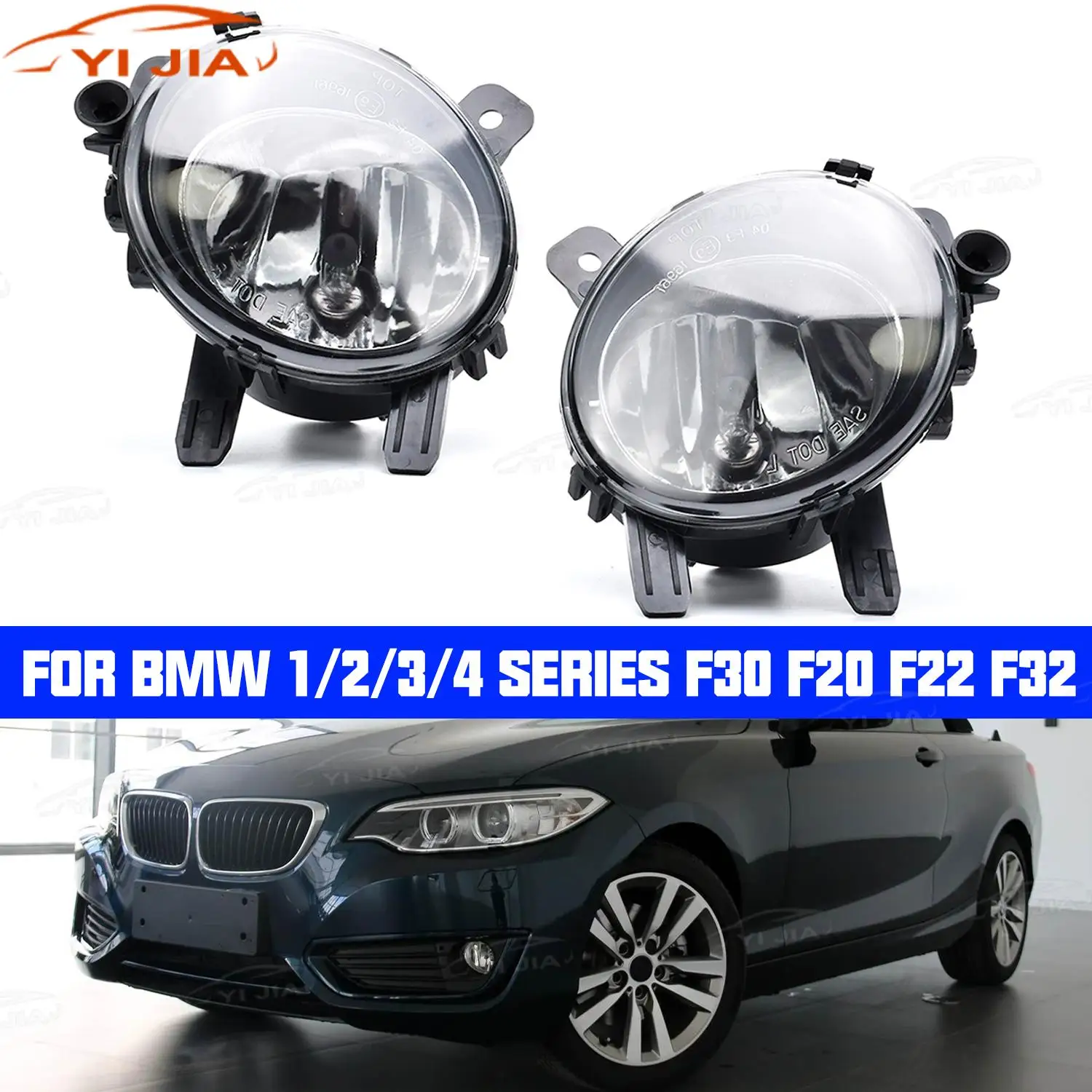 

Бесплатная доставка для BMW F22 230i 228i 2014-2017 F30 F32 передний бампер противотуманная фара дальнего света с лампочкой 63176910791 63176910792