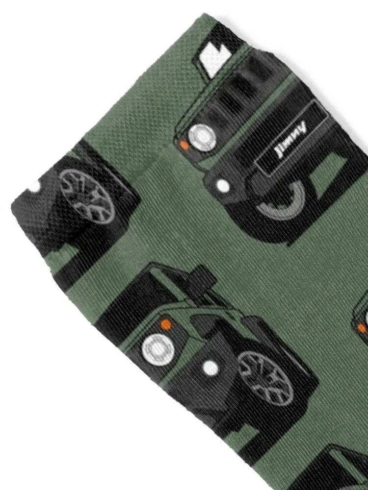 Green Suzuki Jimny Socks snow winter thermal new year Luxury Woman Socks Men's