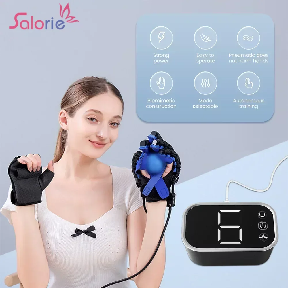 Rehabilitation Robot Gloves Stroke Hemiplegia Intelligent Massage Hand Function Recovery Finger Training Glove Exerciser Machine