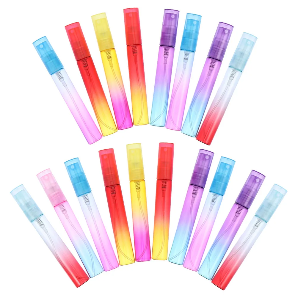 

18pcs Spray Bottle Suit Refillable Portable Perfume Essential Oil Travel Sub Bottles Durable Vacuum Packaging