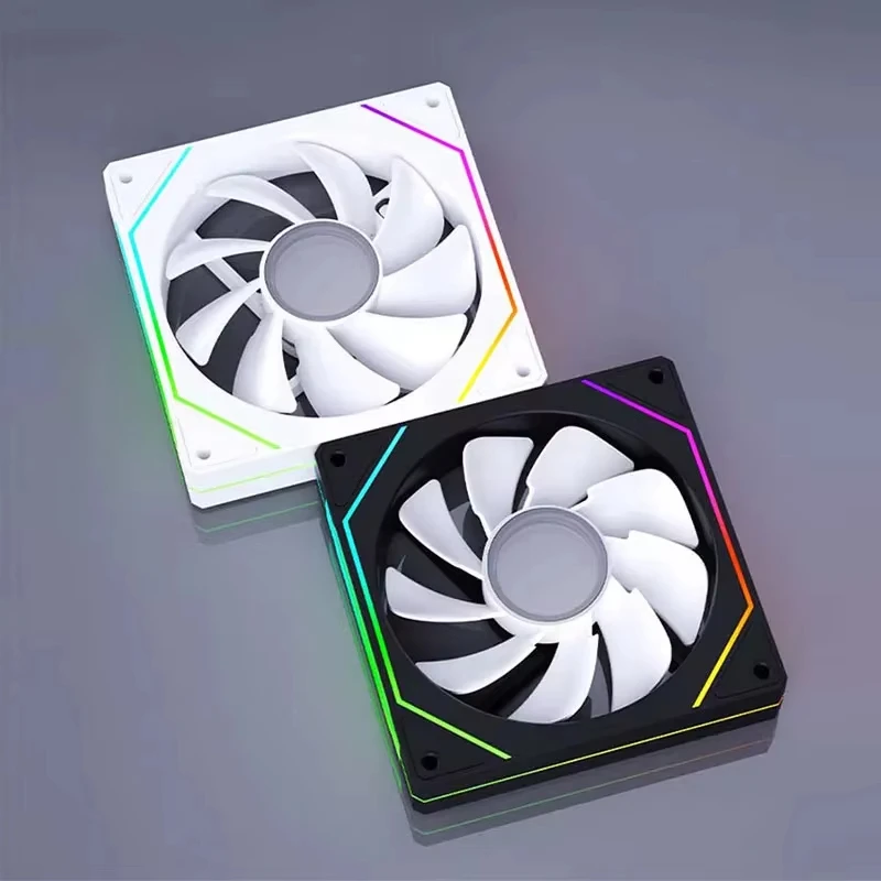 PRISM 4 PRO 120mm PWM ARGB Case Fan 4Pin PC Cooling Fan 45CFM 800-1500RPM Daisy-Chain Quiet Gaming Computer Chassis Fan for PC view 4