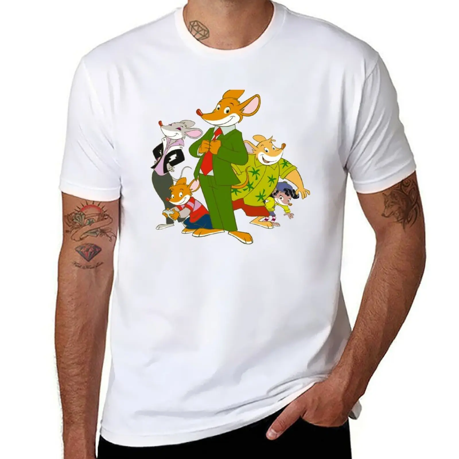 Camiseta familiar Stilton Geronimo, camiseta informal de manga corta a la moda