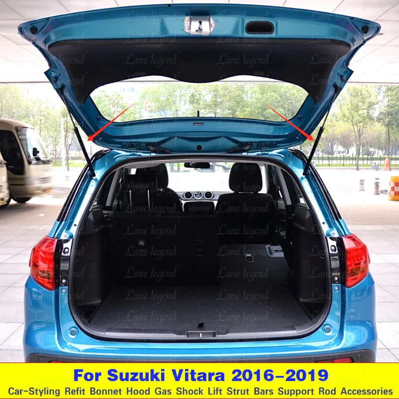 For Suzuki Vitara 2016-2019 Rear Hatchback Tailgate Gas Lift Supports Struts Prop Rod Shocks Damper Hydraulic Rod Strut Tailgate