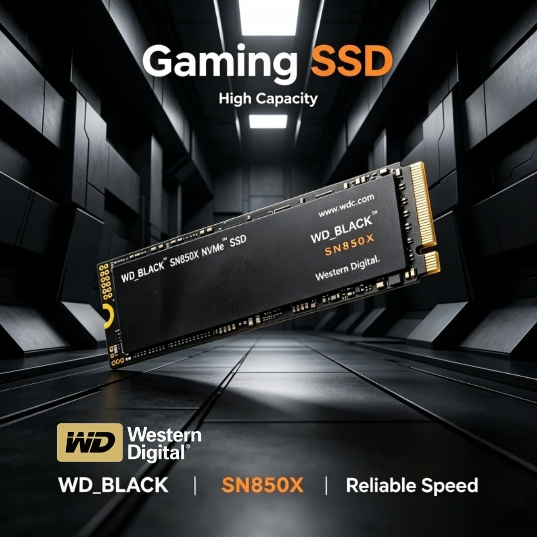 Western Digital SN850X WD_BLACK 1TB 2TB 4TB M.2 2280 NVMe PCIe Gen 4.0x4 SSD Solid State Drives for Gaming Computer Laptop