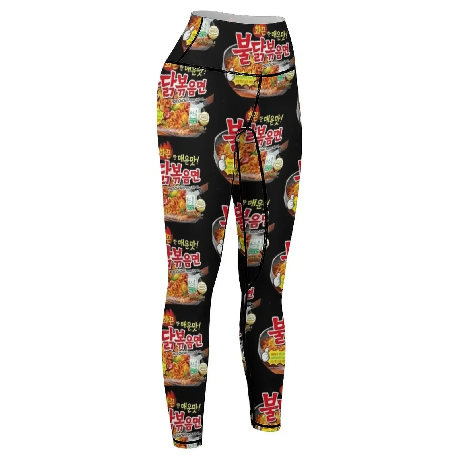 Samyang Spicy Noodles Leggings ملابس رياضية لصالة الألعاب الرياضية للسيدات ملابس تمارين اللياقة البدنية للنساء سراويل ضيقة نسائية رياضية